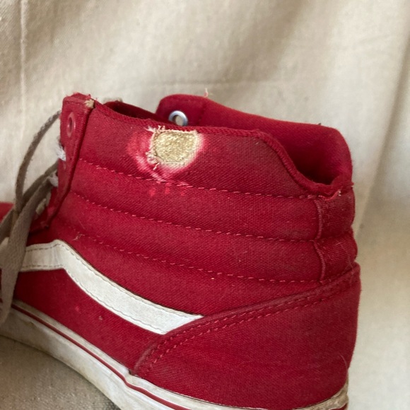 Vans Red High-Top Sneakers - Picture 5 of 7